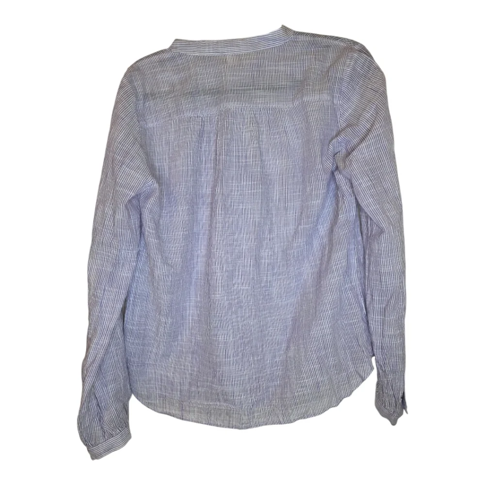 J. CREW‎ Lavender White Stripe Popover Shirt - Size 6